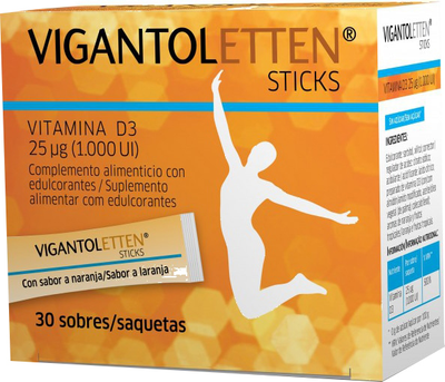 Біологічно активна добавка Merck Vigantoletten Вітаміну D3 Sticks 30 шт (8470001964380)