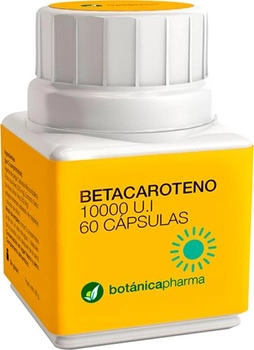 Suplement diety Botanicanutrients Beta-carotene 10000 IU 60 Capsules (8435045200177)