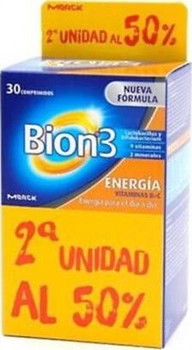 Kompleks witamin i mineralow Merck Pack Bion 3 Senior Suplemento Vitaminico 30 tabletek x 2 jednostki (8470001887535)