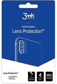 Szkło hybrydowe 3MK Lens Protection do obiektywu aparatu Poco X5 5G 4 szt (5903108515887)