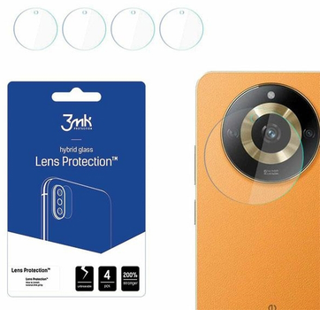 Szkło hybrydowe 3MK Lens Protection do obiektywu aparatu Realme 11 4 szt (5903108526043)