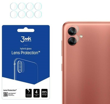 Szkło hybrydowe 3MK Lens Protection do obiektywu aparatu Samsung Galaxy A04e 4 szt (5903108498050)