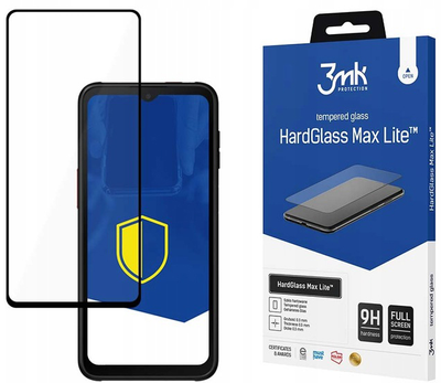 Szkło hartowane 3MK HardGlass Max Lite dla Samsung Galaxy XCover 6 Pro czarne (5903108515115)