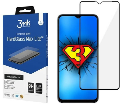 Захисне скло 3MK HardGlass Max Lite для Xiaomi Redmi Note 11R Black (5903108493048)
