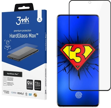 Захисне скло 3MK HardGlass Max для Samsung Galaxy S20 (SM-G980) Black (5903108226752)