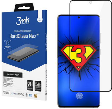 Szkło hartowane 3MK HardGlass Max dla Samsung Galaxy S20 (SM-G980) czarne (5903108226752)