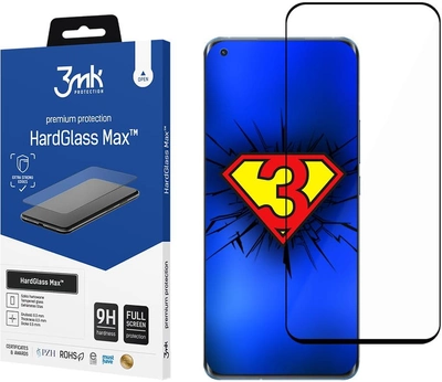 Захисне скло 3MK HardGlass Max для Xiaomi Mi 11 5G Black (5903108342650)