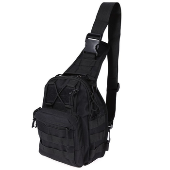 Рюкзак тактический Eagle M02B на одно плечо 6L Black (3_02374)