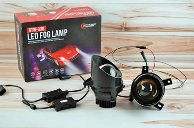 Комплект противотуманных светодиодных LED фар AUDI BI-LED 100W WV би-диодные ПТФ с светотеневой границей