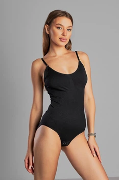 Коригуюче стягувальне боді Intimo Nud XS Чорний (N03004)