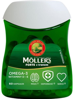 Kwasy tłuszczowe Mollers Forte Omega 3 60 caps (7070866023775)