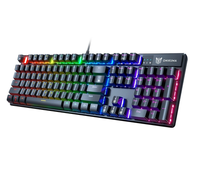 Клавіатура дротова Onikuma G27 RGB Switches USB 104 Key Black