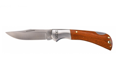 Универсальный складной нож с блокировкой Topex 98Z007 с деревянными накладками 80мм/287мм