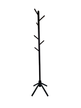 Вешалка для одежды WoodDecor напольная деревянная Чорна Black