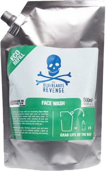 Гель для вмивання The Bluebeards Revenge Face Wash Recarga Pouch 500 мл (5060297003264)