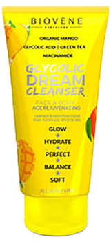 Płyn do mycia twarzy Biovene Glycolic Dream Cleanser Face y Body Age Rejuvenating 200 ml (8436575095257)