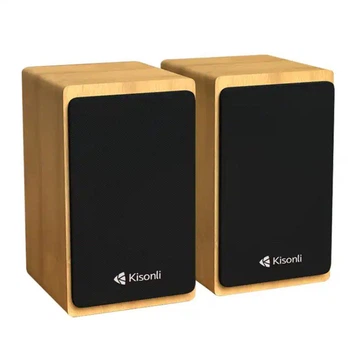 Компьютерные колонки Kisonli X23 Bluetooth, 10W, USB, Wooden