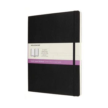 Блокнот Moleskine Classic большой 19х25 см в линию-нелинованный Черный Мягкий (8056420853032)