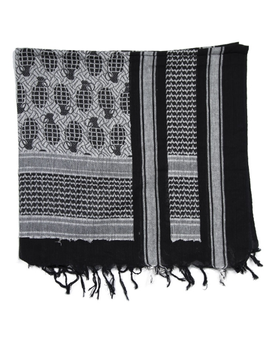 Арафатка шарф-шемаг тактическая 110х110см Mil-Tec Универсальный Черный (12609002) M-T