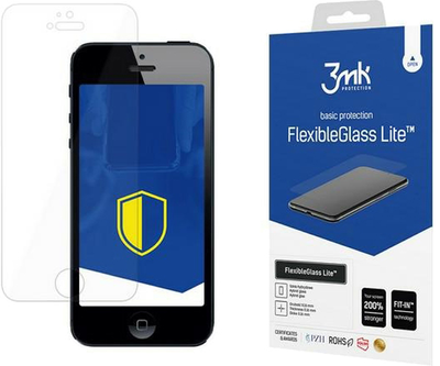 Захисне скло 3MK FlexibleGlass Lite для Apple iPhone 5/5s/SE (5903108334419)