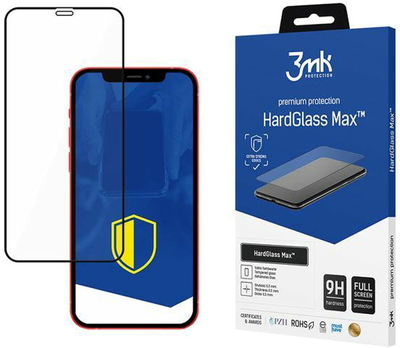 Захисне скло 3MK HardGlass для Apple iPhone 12/12 Pro (5903108291736)
