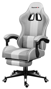 Ігрове крісло HUZARO Force 4.7 White Mesh тканина обшивка Біле (5903796011371)