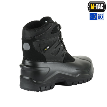 Ботинки зимние мужские тактические непромокаемые берцы M-tac UNIC-LOW-R-C-BK Black размер 47 (30 см) высокие с утеплителем