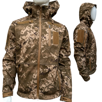 Куртка тактична Софтшелл піксель Softshell р.48-50