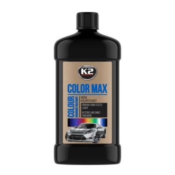 Поліроль восковий для кузова K2 Color Max чорний 500 мл, повертає блиск та насичує колір