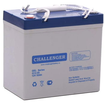 Аккумулятор гелевый CHALLENGER GEL G12-55, 12 В 55 Ач