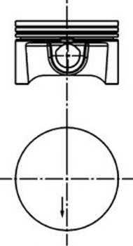 Поршень з кільцями OPEL 79.0 Z16XEP вир-во KS Kolbenschmidt (40388600)