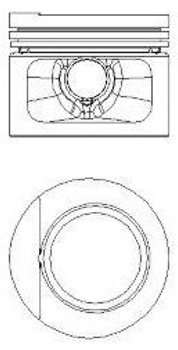 Поршень с кольцами VAG 81,51 1,8 8V пр-во NURAL Nural (8710940750)