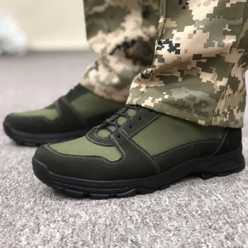 Тактические летние кроссовки ЗСУ олива, военная обувь размер 41