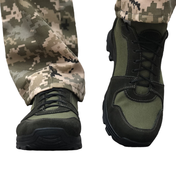 Тактичні літні кросівки ЗСУ олива, військове взуття розмір 44