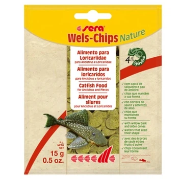 Корм для сомов Sera Catfish Chips Nature чипсы 15 г (4001942005135)