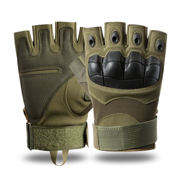 Рукавиці безпалі Outdoor Tactics із захистом Olive XL