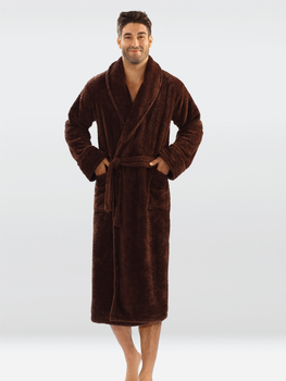 Халат чоловічий махровий DKaren Male Housecoat 130 M Chocolate (5901780647230)