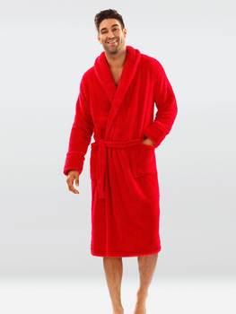 Халат чоловічий махровий DKaren Male Housecoat 130 M Red (5901780699994)