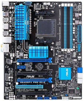 Материнська плата ASUS M5A99FX PRO R2.0 (M5A99FX PRO R2.0) (sAM3/AM3+, AMD 990FX, ATX) Б/в,U1