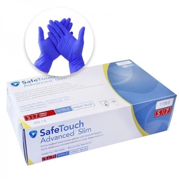Перчатки нитриловые Medicom упаковка 50 пар размер S без пудры плотность 3.6 г синие (8718007900132)
