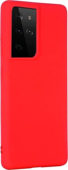 Etui plecki Beline Candy do Samsung Galaxy S21 Ultra Red (5903919064079)