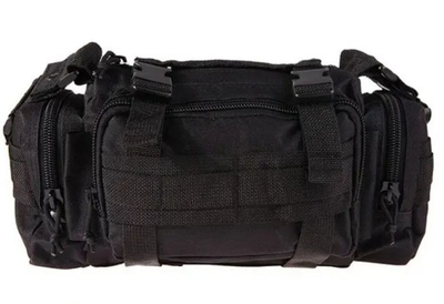 Рюкзак-сумка тактична, на пояс або плече Molle 6 Літрів чорний