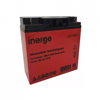 Батарея до ДБЖ Inerge AGM 12V-22Ah Deep Cycle (IN-12-22-D) (154596)