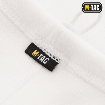 M-Tac шарф-труба Elite короткий з затяжкою фліс (270г/м2) White S/M