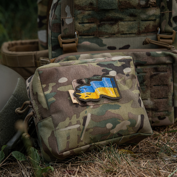 M-Tac нашивка прапор України бойовий реверс (вишивка) Ranger Green