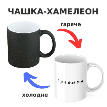 Чашка-хамелеон із принтом 330 мл FRIENDS