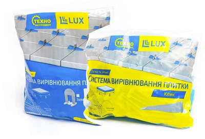 Комплект СВП LUX 1.5 мм (клин 100 шт / зажим 250 шт)