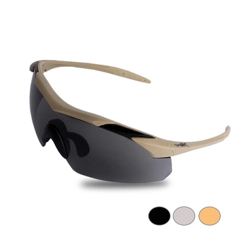 Тактичні окуляри Wiley-X Vapor 3 лінзовий комплект