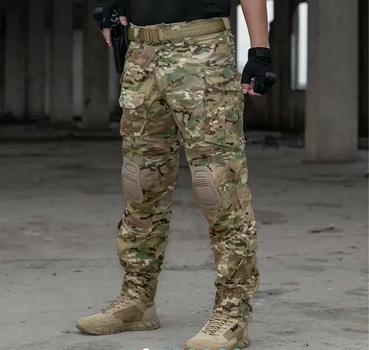 Тактические мужские штаны Idogear G3 с наколенниками Мультикам M (9002880) Kali