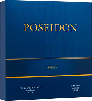 Набір для чоловіків Instituto Espanol Poseidon Deep Туалетна вода 150 мл + Лосьйон після гоління 150 мл (8411047135174)